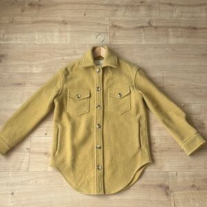 Wilfred Free Mustard Merino Wool Coat